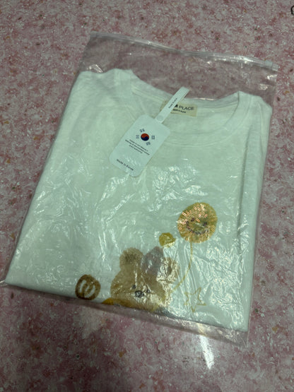 Korean Fashion Cute Animals Style T-Shirt Series | Bling Bling Teddy Bear with Balloon - Kawaii Fashion Items