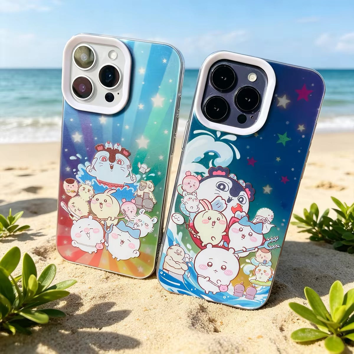 Japanese Cartoon ChiiKawa The Movie : The Secret Of The Mermaid Island | With Siren 2 Styles - iPhone Case 11 12 13 14 15 16 16e 17 17e Pro Promax