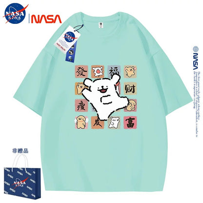 Cute Cartoon Doggie Maltese Puppy Style T-Shirt Series | Rich & Health Part2 - Kawaii Fashion Items for Child & Adult