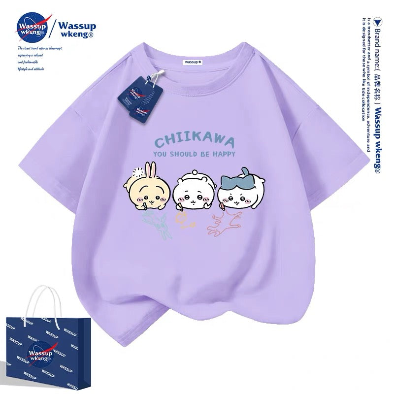 Japanese Cartoon ChiiKawa Casual Style T-Shirt Series | Chiikawa Hachiware Usagi Drawing Part 1 - Kawaii Fashion Items