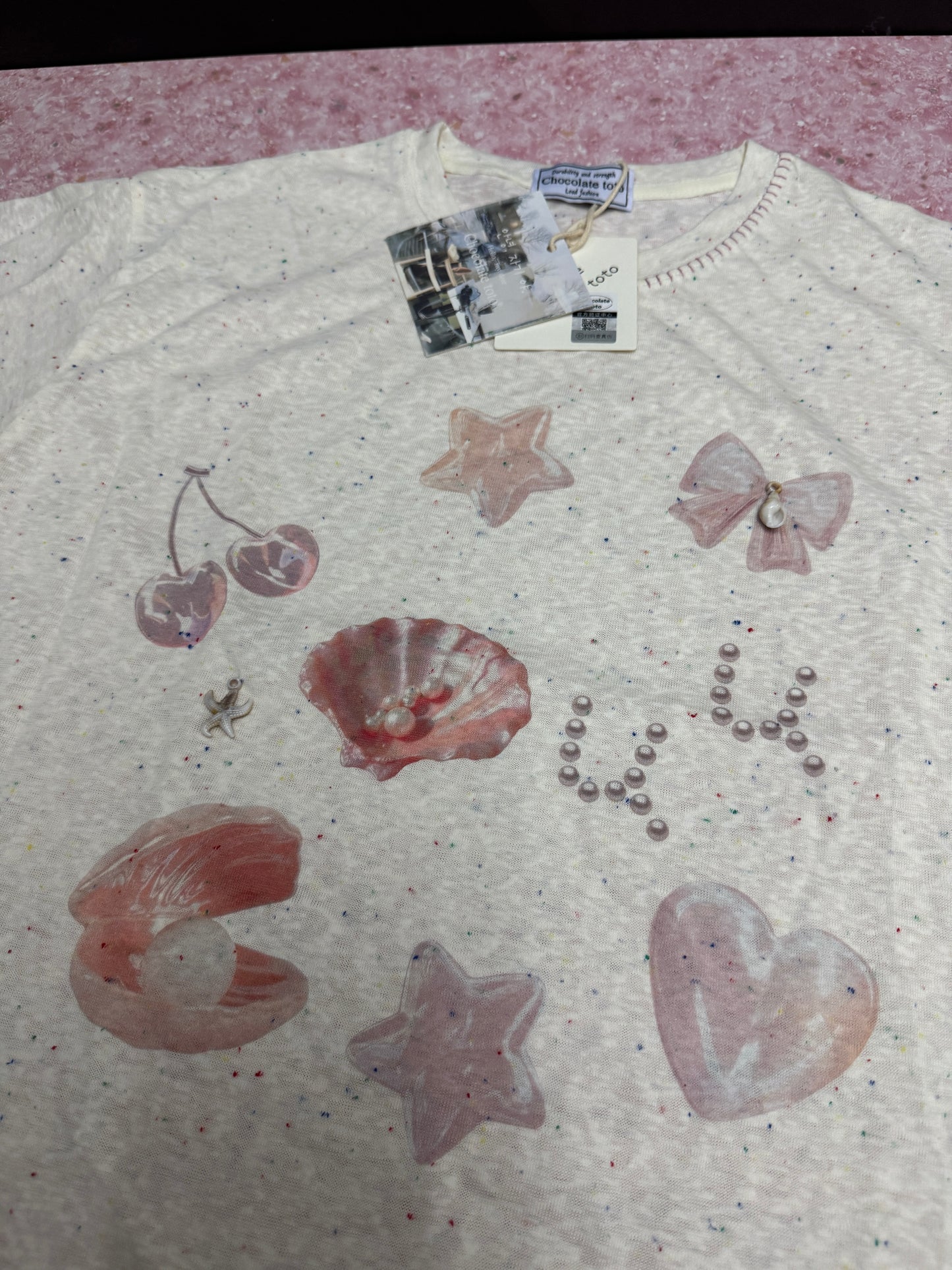 Korean Fashion Ocean Style T-Shirt Series | Ocean Shell  - Kawaii Fashion Items