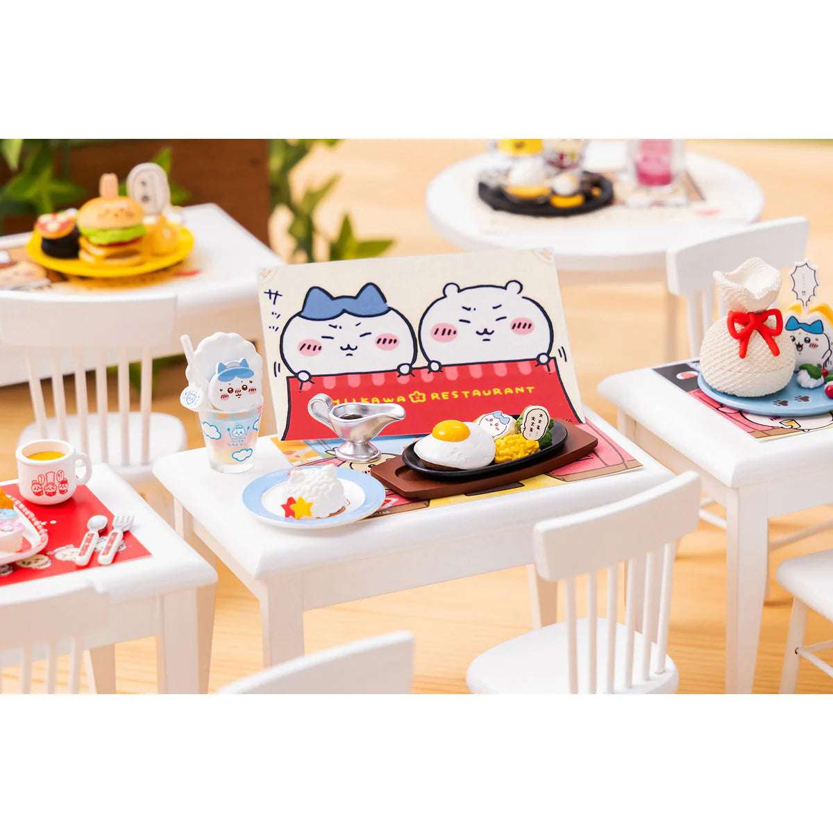 Japan Chiikawa Miniature Serise | Chiikawa Restaurant Mini Figure Collection (8 types) 8Pack BOX - Kawaii Miniature World Doll Room