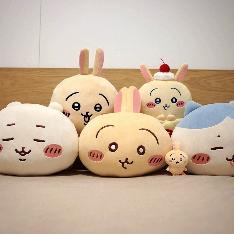 Japan ChiiKawa Laydown Giant Plush Doll | ChiiKawa Hachiware Usagi - 43cm Plush Doll Kawaii items Room Decoration doll WinnieTheBirds Toy Shop