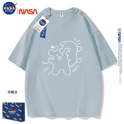 Cute Cartoon Doggie Maltese Puppy Style T-Shirt Series | Sweet Couple Part2 - Kawaii Fashion Items for Child & Adult