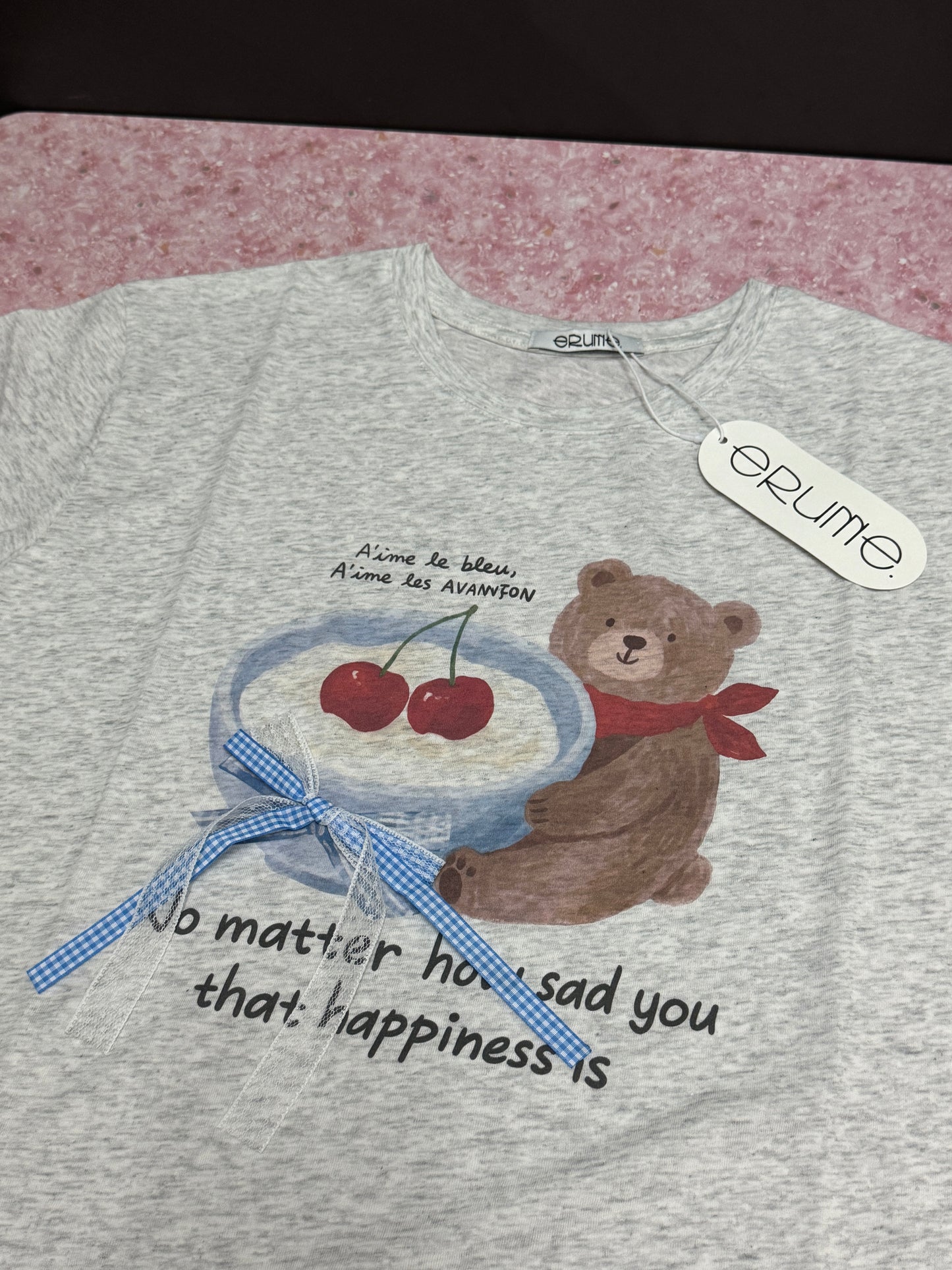 Korean Fashion Cute Animals Style T-Shirt Series | Yogurt Bear - Kawaii Fashion Items