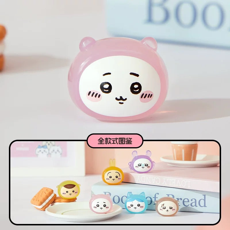 Free Gift : ChiiKawa X Miniso | ChiiKawa Hachiware Usagi Momonga Kurimanju Rakko Pajamas Beans Blind Box Mini Figure - Kawaii Item Cute Accessories  WinnieTheBirds Toy Shop
