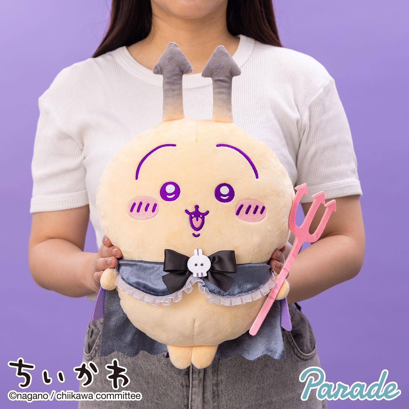 Japan ChiiKawa Loltia Devil | Usagi Momonga Kurimanju Loltia Devil Big Plush Doll - Kawaii items Room Decoration doll WinnieTheBirds Toy Shop