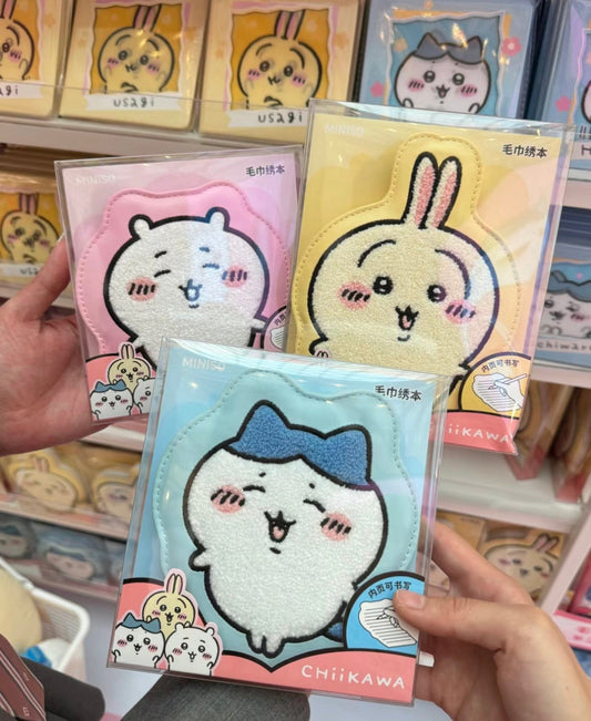 ChiiKawa X Miniso | ChiiKawa Hachiware Usagi Embroidery Notebook - Kawaii items Room Decoration  WinnieTheBirds Toy Shop