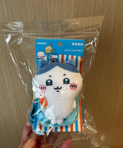 ChiiKawa X Miniso Hot Summer Series | ChiiKawa Hachiware Usagi Eating Popsicles Cute Plush Doll Phone Strap Adapter - Kawaii Items Room Decoration Doll
