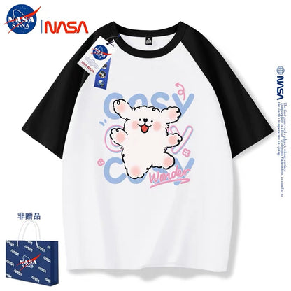 Cute Cartoon Doggie Maltese Puppy Style T-Shirt Series | Say Hello with Smile Part3 - Kawaii Fashion Items for Child & Adult
