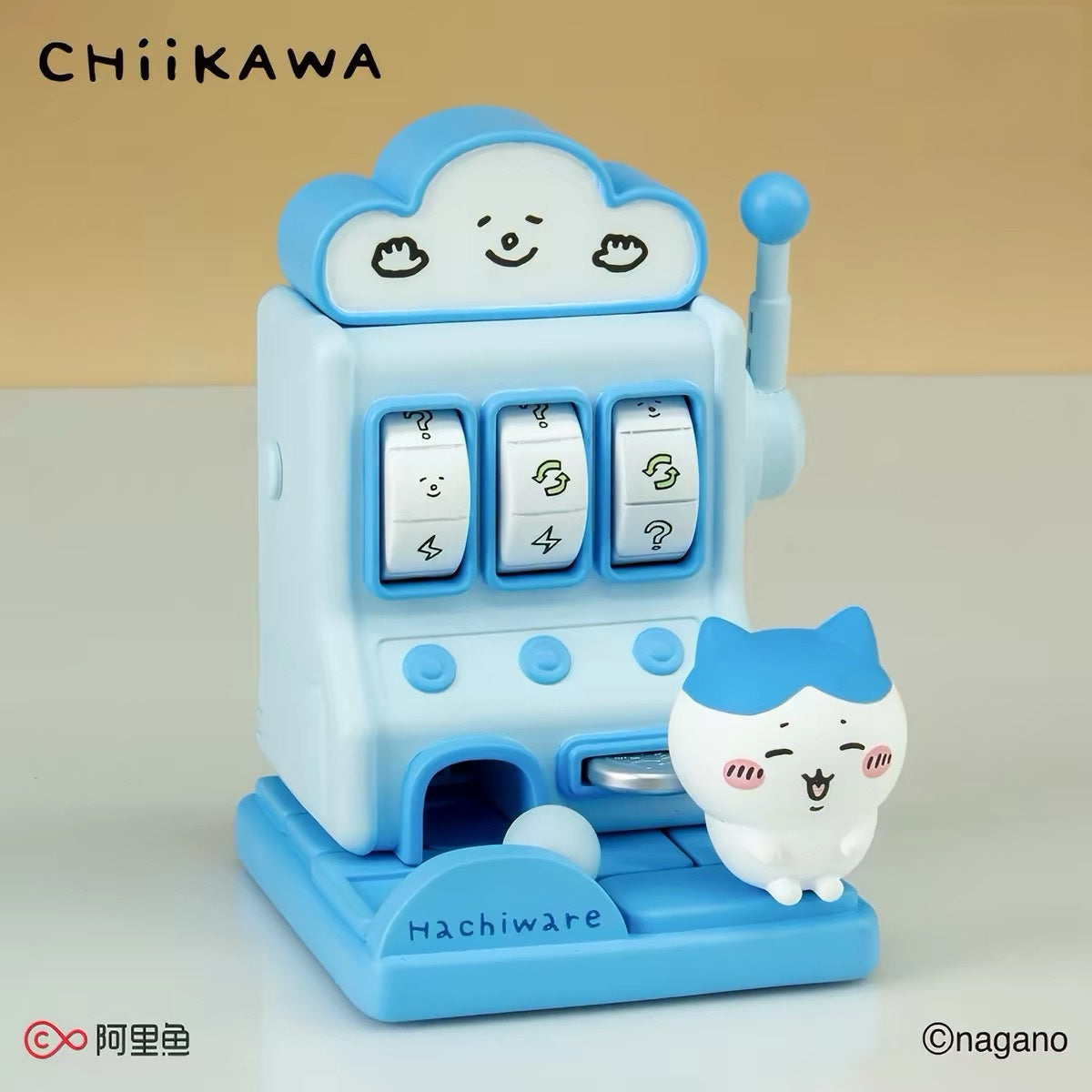 ChiiKawa X Miniso Slot Machine with Mini Figure Mystery Box | ChiiKawa Hachiware Usagi Momonga - Kawaii Items Room Decoration Blind Box