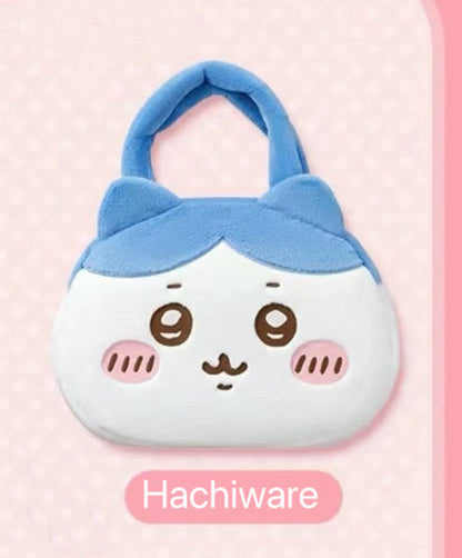 ChiiKawa X Miniso | ChiiKawa Hachiware Usagi Big Head Plush Bag - Kawaii items Room Decoration  WinnieTheBirds Toy Shop