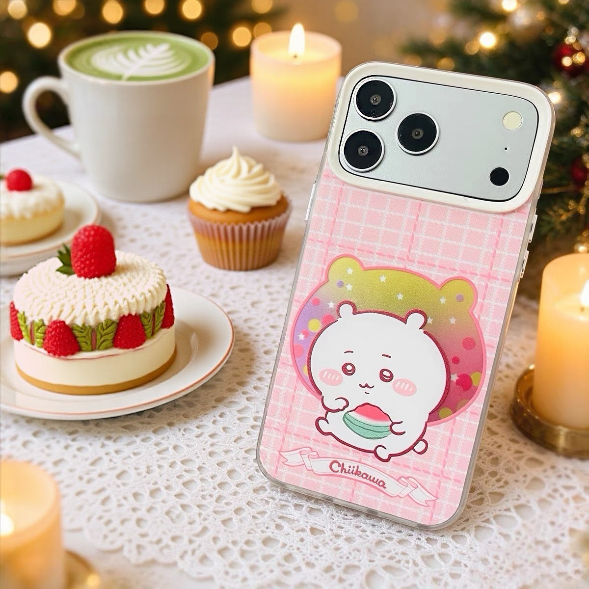 Japanese Cartoon ChiiKawa Daily with Icon Laser Case | Chiikawa Hachiware Usagi Momonga 4 Styles - iPhone Case 11 12 13 14 15 16 16e 17 17e 18 Pro Promax