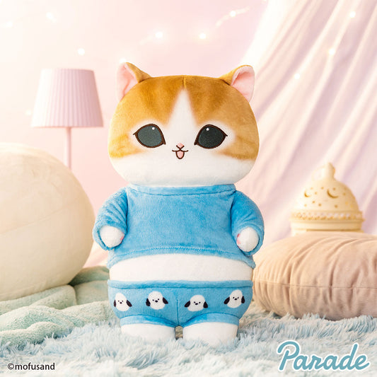Japan Mofusand Pajamas Series | Mofusand Cat Wearing Cute Pajamas Big Plush Doll - Kawaii items Room Decoration Doll