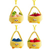 Lovely Chicken Fat Dundun Plush Doll Keychain | Fruit Basket Series Peach Lychee Blueberries Strawberry - Children Gift Animal Mini Plush Doll