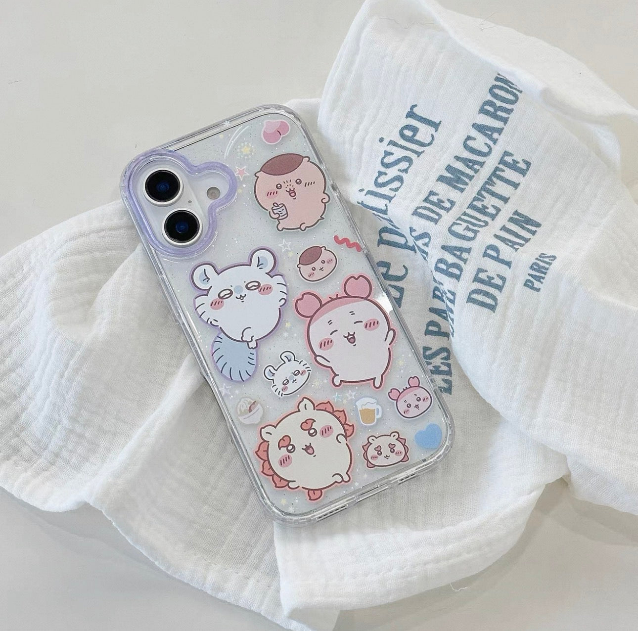 Japanese Cartoon ChiiKawa Gittler Colour Clear Case with Phone Strape | ChiiKawa Hachiware Usagi Momonga Rakko Kurimanju Shisa Furuhonya - Phone Case Samsung Galaxy S26 S25 S24 S23 S22 S21 FE Ultra Edge