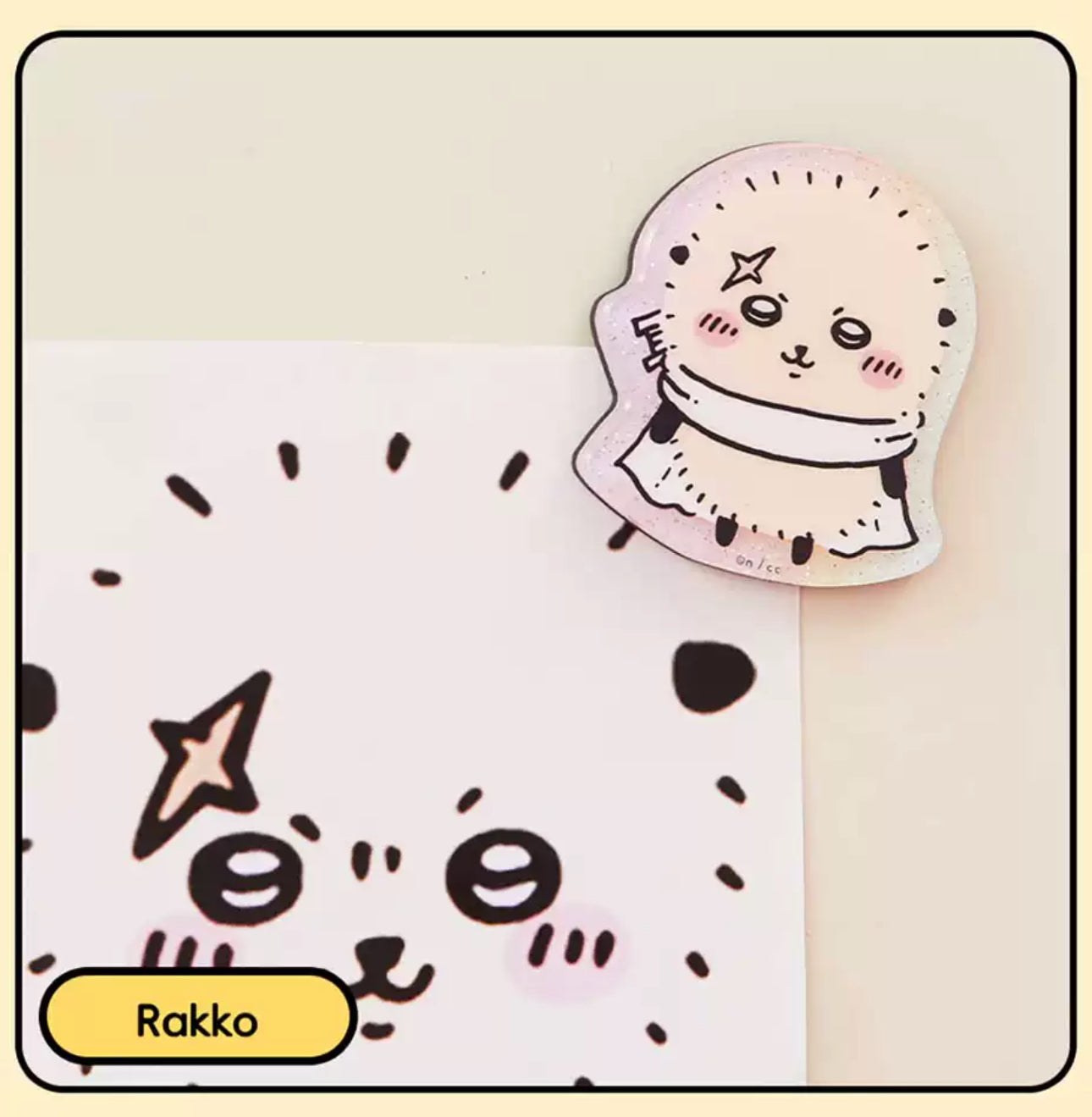 ChiiKawa X Miniso | ChiiKawa Hachiware Usagi Momonga Kurimanju Rakko Magnet with Card - Kawaii Item Cute Accessories  WinnieTheBirds Toy Shop