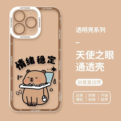 Cute Animal Capybara | Part3 8 Styles - iPhone Case PLUS SE2 XS XR X 11 12 13 14 15 16 16e 17 17e Pro Promax 12mini 13mini