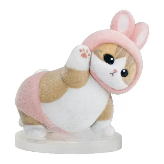 Japan Mofusand Furry Bunny Cat Series | Yellow Purple Green Blue Pink - Full Set of 5 WinnieTheBirds Toy Shop