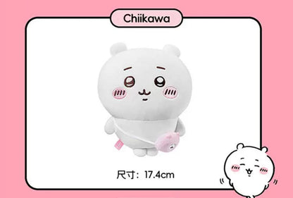ChiiKawa X Miniso | ChiiKawa Hachiware Usagi Outing with Bag - 20cm Plush Doll Kawaii items Room Decoration doll  WinnieTheBirds Toy Shop