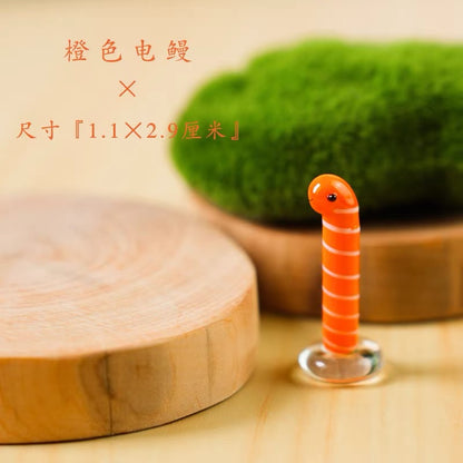 Japanese Cartoon Luminous Glass Ornament | Seaweed Ball Garden Eel Crayfish  Blue Nemo Crab Kelp  - For Betta Fish Tropical Fish Toy Micro Landscape Creative