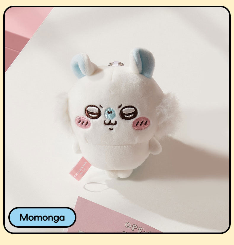 ChiiKawa X Miniso | ChiiKawa Hachiware Usagi Momonga Mini Plush Doll Keychain - Kawaii items Room Decoration doll  WinnieTheBirds Toy Shop