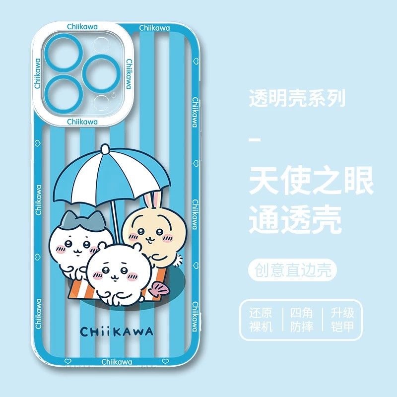 Japanese Cartoon ChiiKawa iPhone Case | Summer Time & Bee Sky Blue Ver 8 Styles - iPhone Case PLUS SE2 11 12 13 14 15 16 16e 17 17e Pro Promax 12mini 13mini