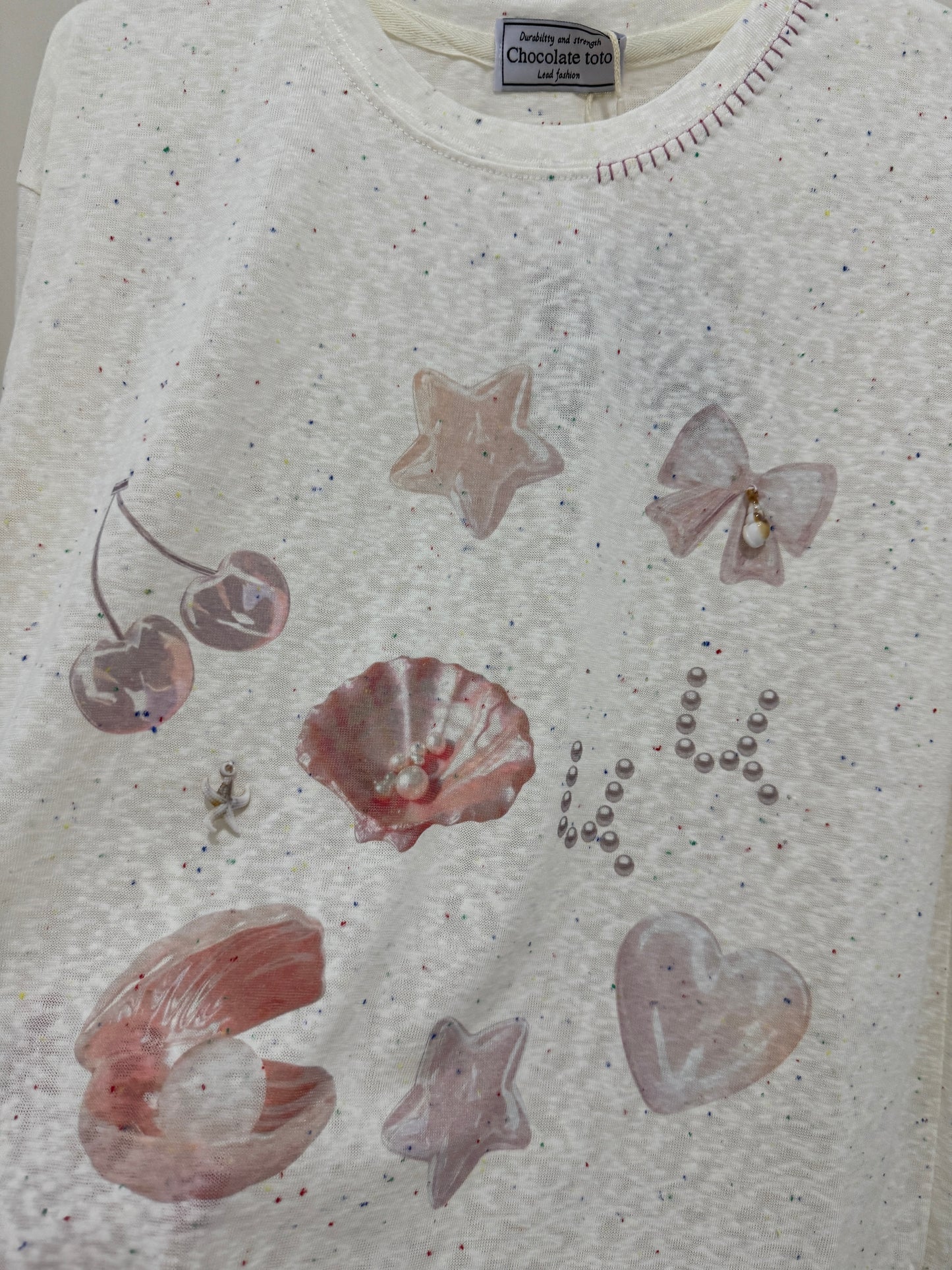 Korean Fashion Ocean Style T-Shirt Series | Ocean Shell  - Kawaii Fashion Items