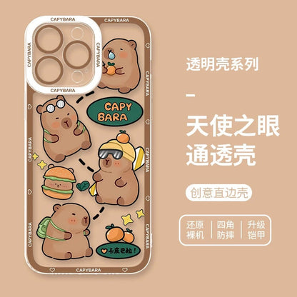 Cute Animal Capybara | Part3 8 Styles - iPhone Case PLUS SE2 XS XR X 11 12 13 14 15 16 16e 17 17e Pro Promax 12mini 13mini