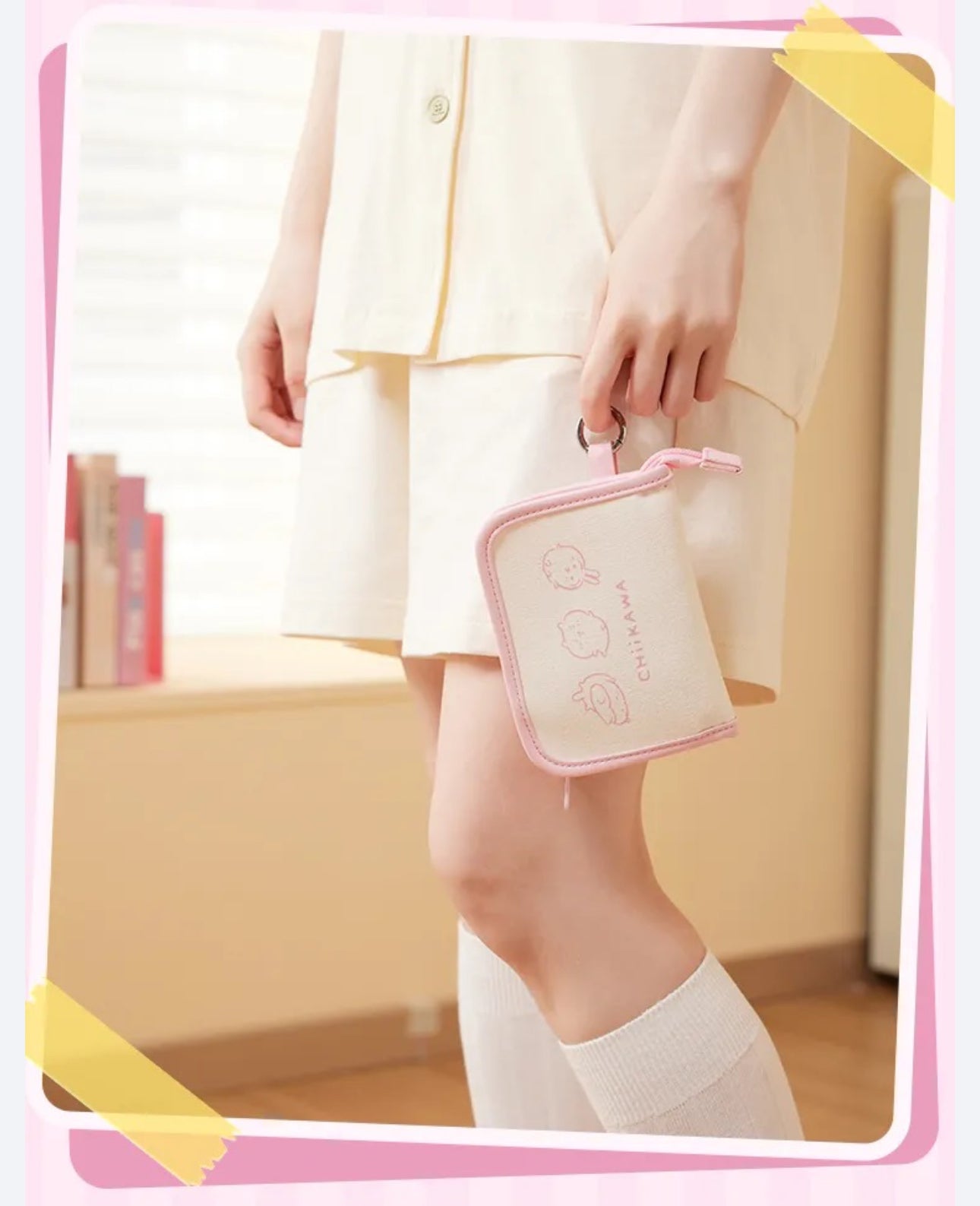 ChiiKawa X Miniso | Chiikawa Shoulder Tote Bag with Small Bag - Kawaii Item Cute Decoration  WinnieTheBirds Toy Shop