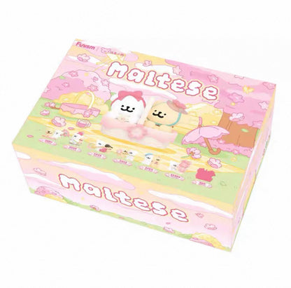 Funism Maltese Puppy | Romantic Sakura Ver - Lovely Collectable Toys Mystery Blind Box