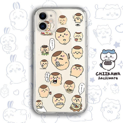 Japanese Cartoon Chiikawa Clean Case | Happy Fun Part2 Sanrio - iPhone Case PLUS SE2 11 12 13 14 15 16 17 Pro Promax 12mini 13mini
