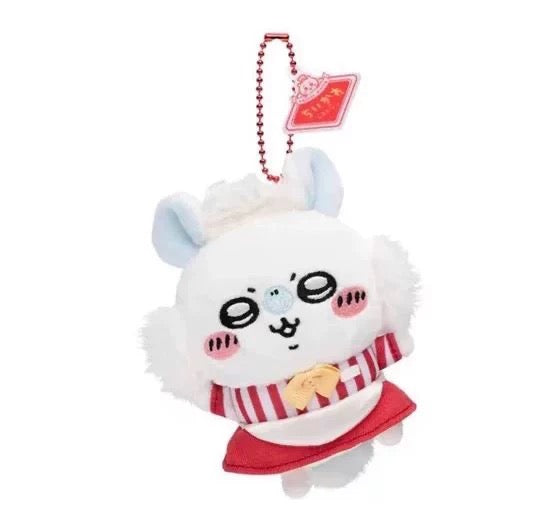 Free Gift : Japan ChiiKawa Restaurant Serise | ChiiKawa Hachiware Usagi Momonga Kurimanju Rakko Shisa Crab - Mini Plush Doll 10cm Keychain WinnieTheBirds Toy Shop