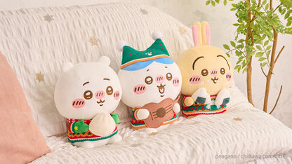 Japan ChiiKawa Christmas X Convenience Store Lottery | Prize A B C D E - ChiiKawa Hachiware Usagi Momonga Kurimanju Giant Plush Doll Cushion Keychain Plate Candle Crystal Ball Kawaii items Room Decoration WinnieTheBirds Toy Shop