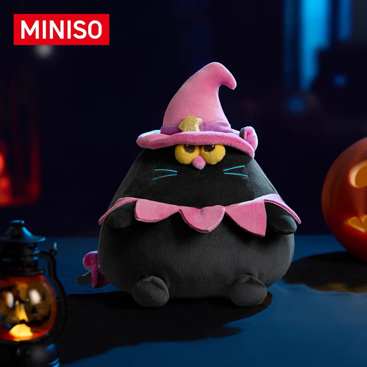 Lovely Chicken Fat Dundun Halloween Plush Doll | Black Witch Cat & Ghost Chick - Children Gift Animal Plush Doll