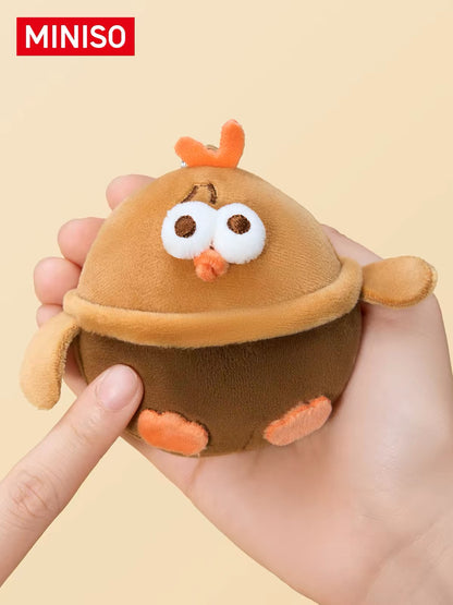 Lovely Chicken Fat Dundun Qixi Festival Plush Keychain | Chinese Valentine's Day Series Chick Heart Lock & Key - Children Gift Animal Plush Doll (副本)