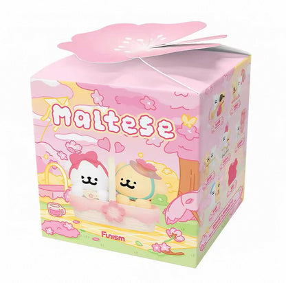 Funism Maltese Puppy | Romantic Sakura Ver - Lovely Collectable Toys Mystery Blind Box