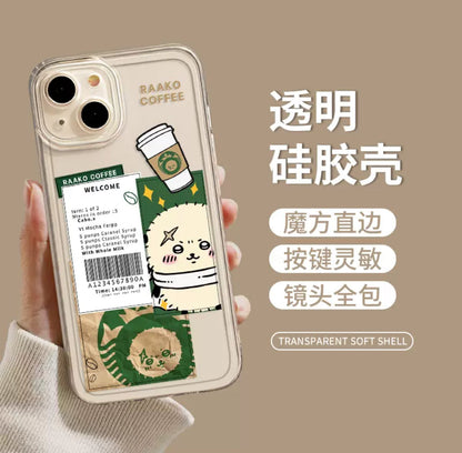 Japanese Cartoon ChiiKawa Coffee Shop | Rakko Chef - iPhone Case XS 11 12 13 14 15 16 Pro Promax mini WinnieTheBirds Toy Shop