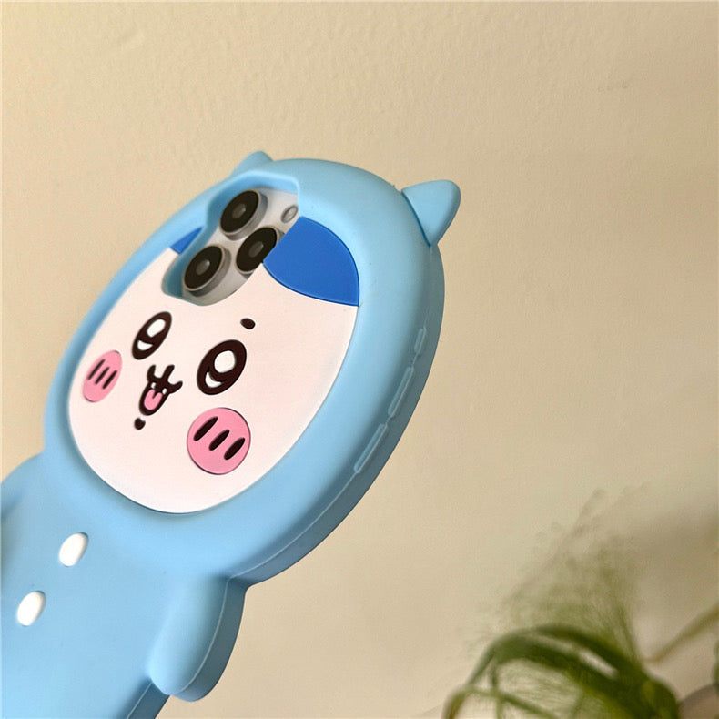 Japanese Cartoon ChiiKawa Pajamas Party Silicone | Hachiware Usagi - iPhone Case 15 14 13 12 11 Pro ProMax WinnieTheBirds Toy Shop