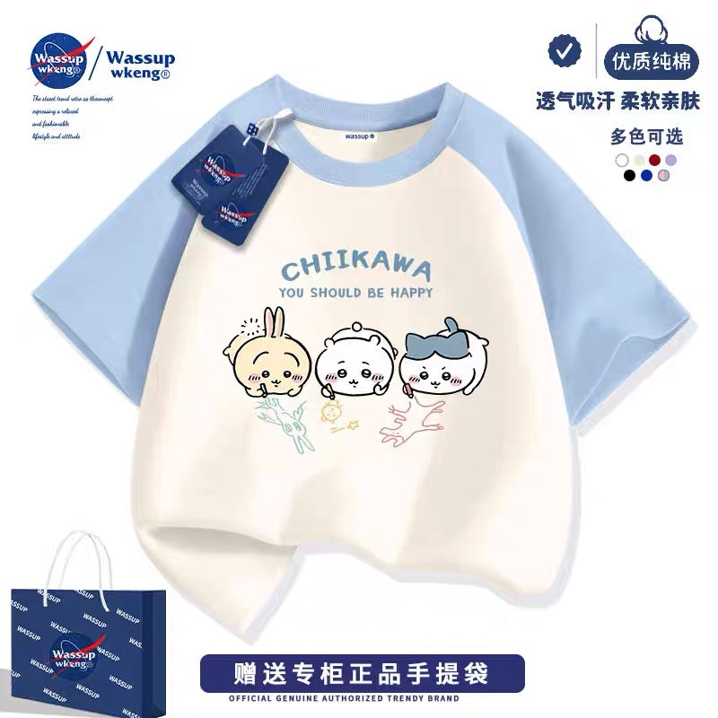 Japanese Cartoon ChiiKawa Casual Style T-Shirt Series | Chiikawa Hachiware Usagi Drawing Part 3 - Kawaii Fashion Items