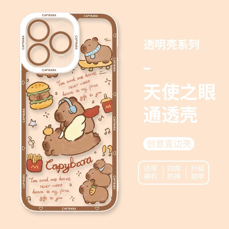 Cute Animal Capybara | Part1 8 Styles - iPhone Case PLUS SE2 XS XR X 11 12 13 14 15 16 16e 17 17e Pro Promax 12mini 13mini