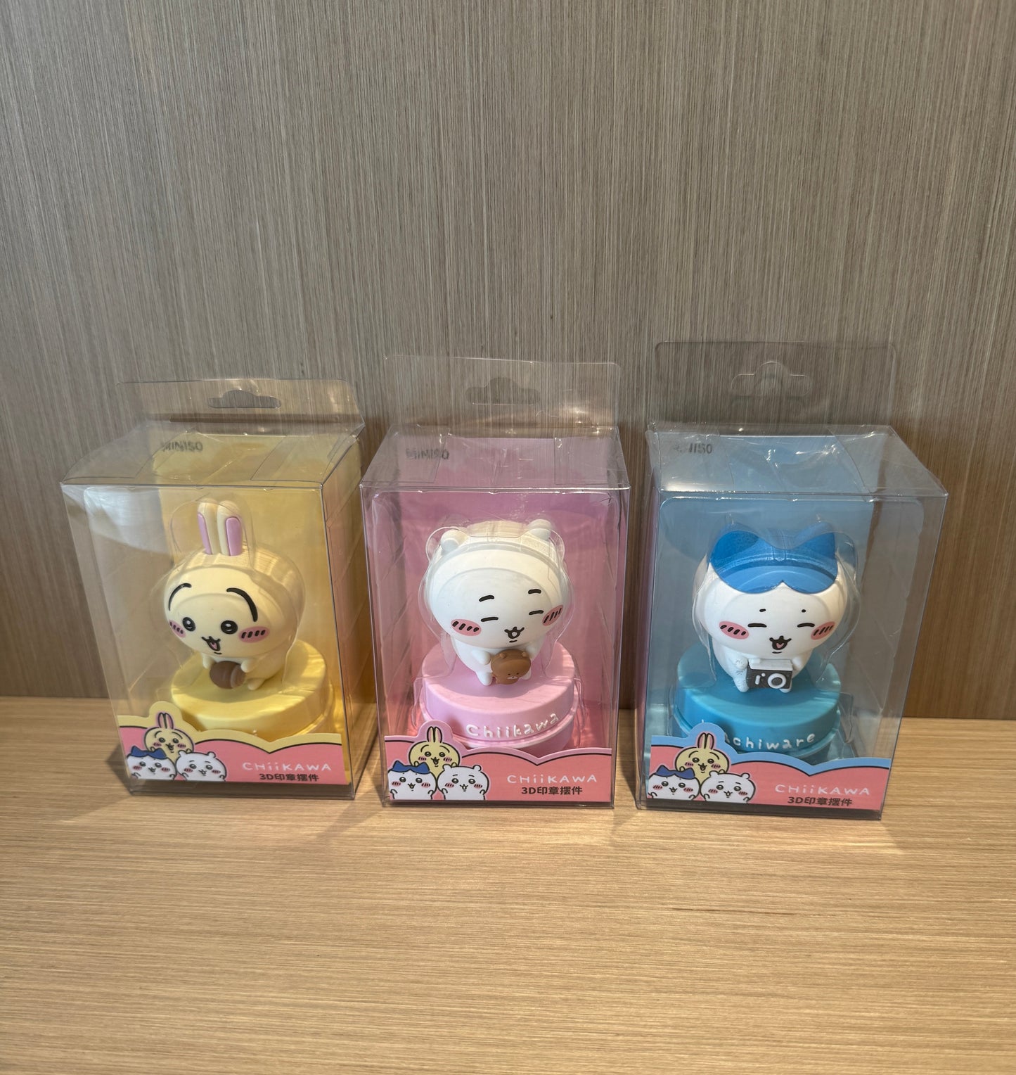 ChiiKawa X Miniso Hot Summer Series | ChiiKawa Hachiware Usagi Cute Doll Plastic 3D Stamp - Kawaii Items Room Decoration