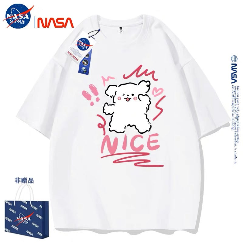 Cute Cartoon Doggie Maltese Puppy Style T-Shirt Series | Nice Wink Eyes Part1 - Kawaii Fashion Items for Child & Adult