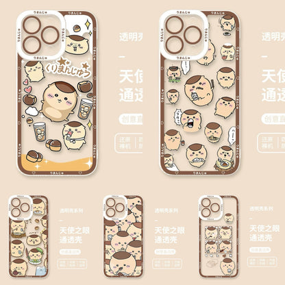 Japanese Cartoon Chiikawa | Kurimanju 5 Styles - iPhone Case PLUS SE2 XS XR X 11 12 13 14 15 16 16e 17 17e Pro Promax 12mini 13mini