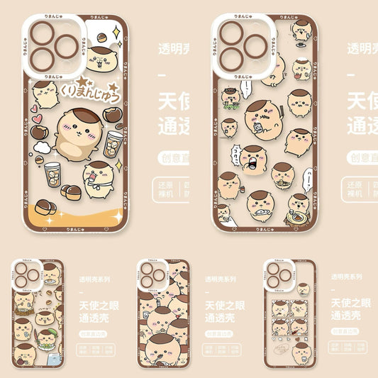 Japanese Cartoon Chiikawa | Kurimanju 5 Styles - iPhone Case PLUS SE2 XS XR X 11 12 13 14 15 16 16e 17 17e Pro Promax 12mini 13mini