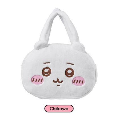 ChiiKawa X Miniso | ChiiKawa Hachiware Usagi Big Head Plush Bag - Kawaii items Room Decoration  WinnieTheBirds Toy Shop