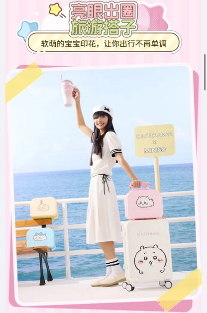 ChiiKawa X Miniso | ChiiKawa Hachiware Usagi Mini Suitcase - Kawaii Item Decoration  WinnieTheBirds Toy Shop