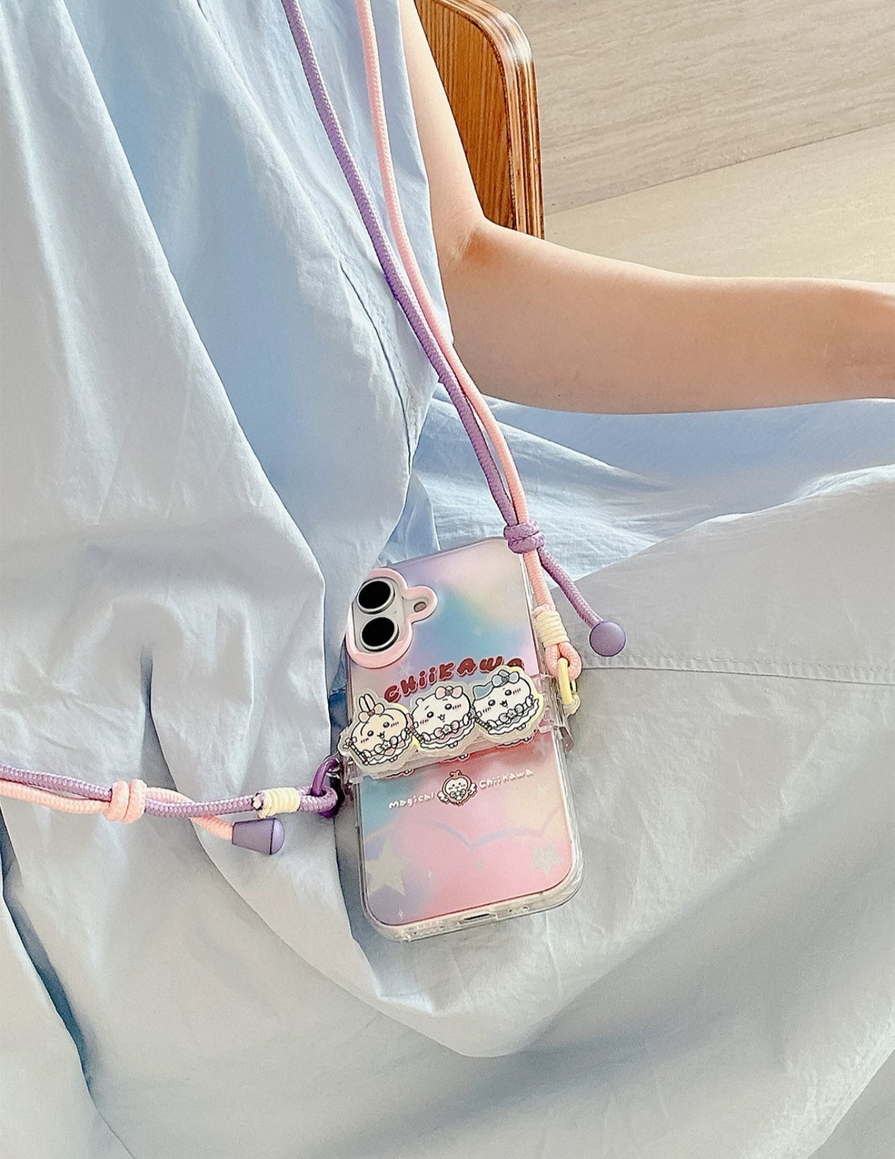 Japanese Cartoon Phone Back Clip with Phone Lanyard | Magical Girl Magic - for All Smart Phones WinnieTheBirds Toy Shop