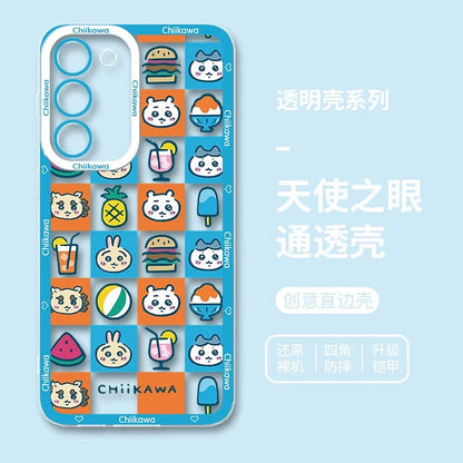 Japanese Cartoon ChiiKawa iPhone Case | Summer Time & Bee Sky Blue Ver 8 Styles - Phone Case Samsung Galaxy S26 S25 S24 S23 S22 S21 FE Ultra Edge