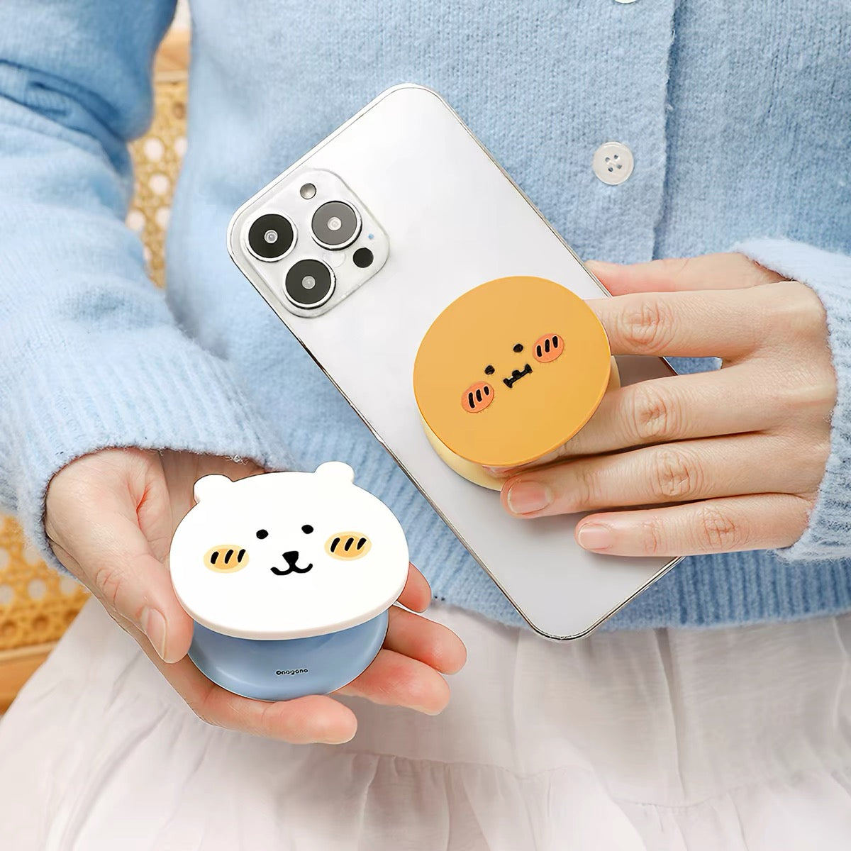 Joker Bear with friends Magnetic Phone Stand | Joker Bear Pug Moguracorokke